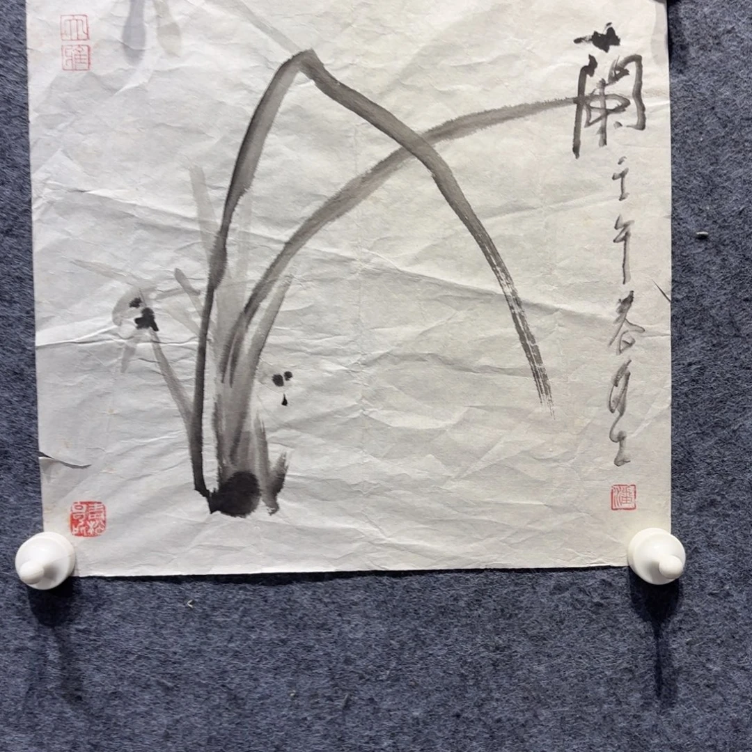 越***！国画兰花一张国画！！