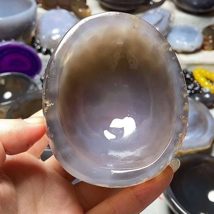 稀***涂玛瑙/玉髓未镶嵌拍1发1