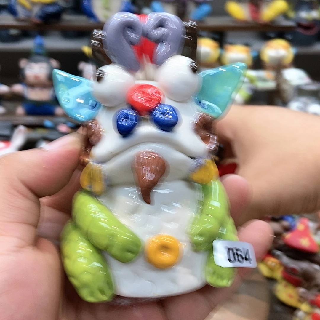 摆件直播间手工抽象陶瓷摆件064