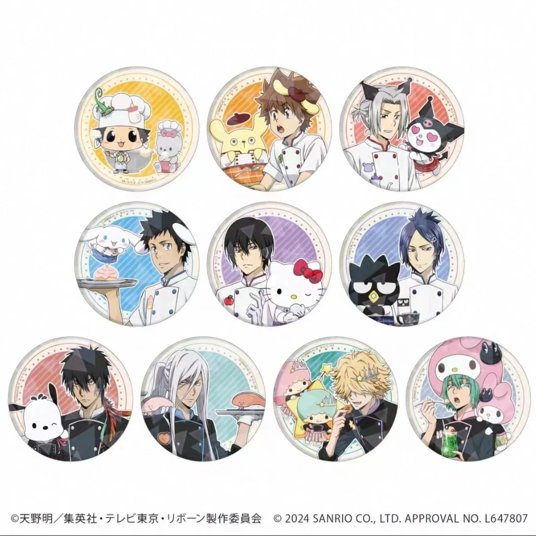 家庭教师 三丽鸥联动 服务员风 闪徽章吧唧