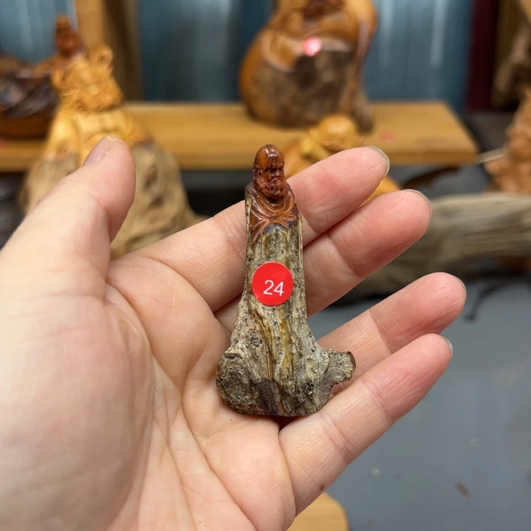 德***子木崖柏木摆件手把件，