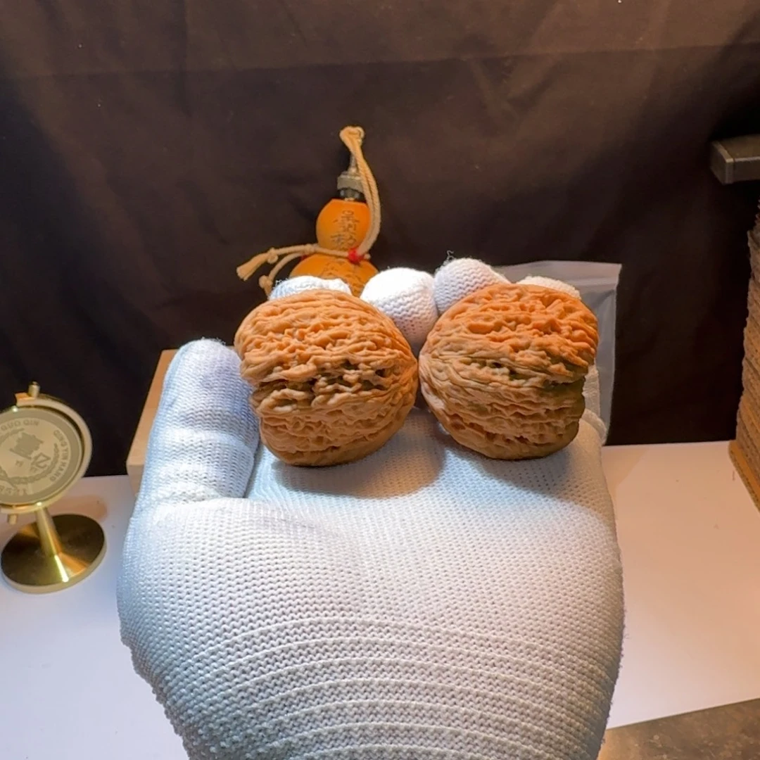 驾***胡把件文玩核桃16号链接39满拉丝凹底