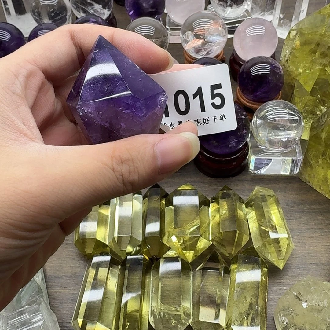 紫晶珠宝半成品未镶嵌