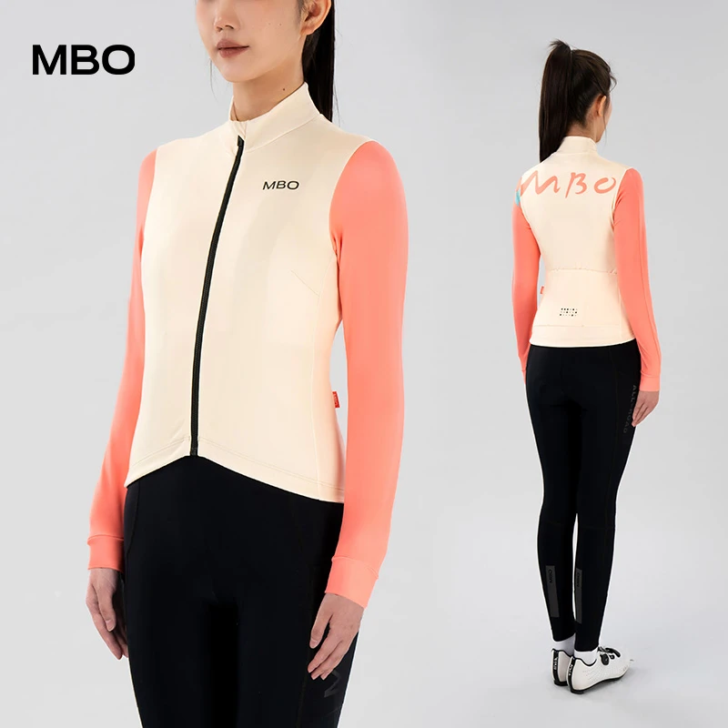 MBO男女保暖抓绒长袖骑行服户外骑行上衣