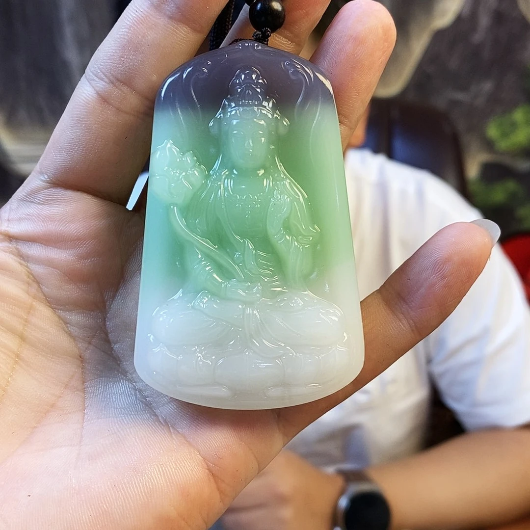 未镶嵌和田玉挂件观音多样性随机发一
