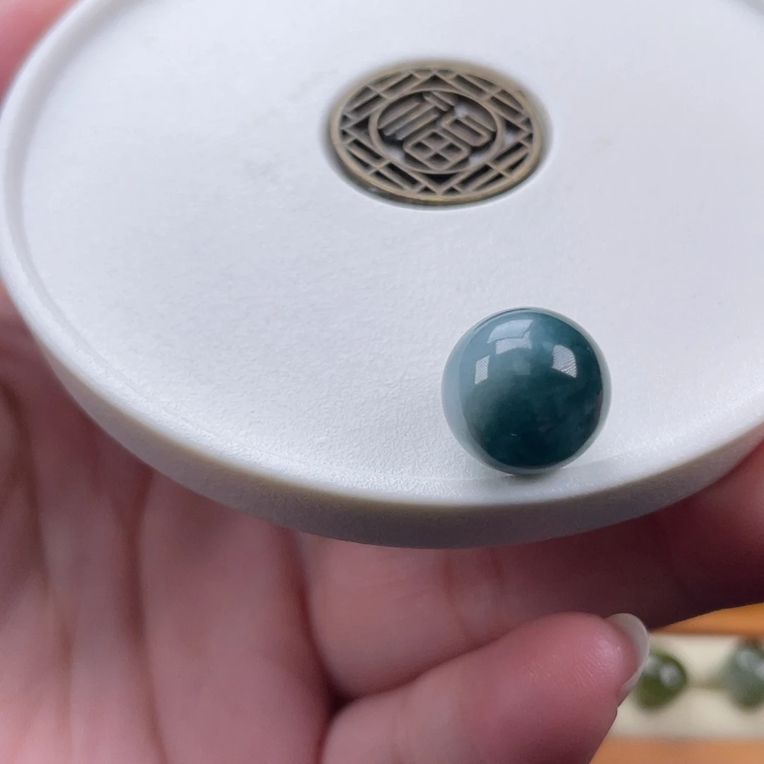 翡翠散珠天然翡翠a货蓝水11.7