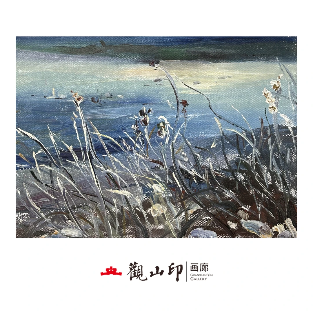 L原创手绘风景油画32x22cm丛林作品7215