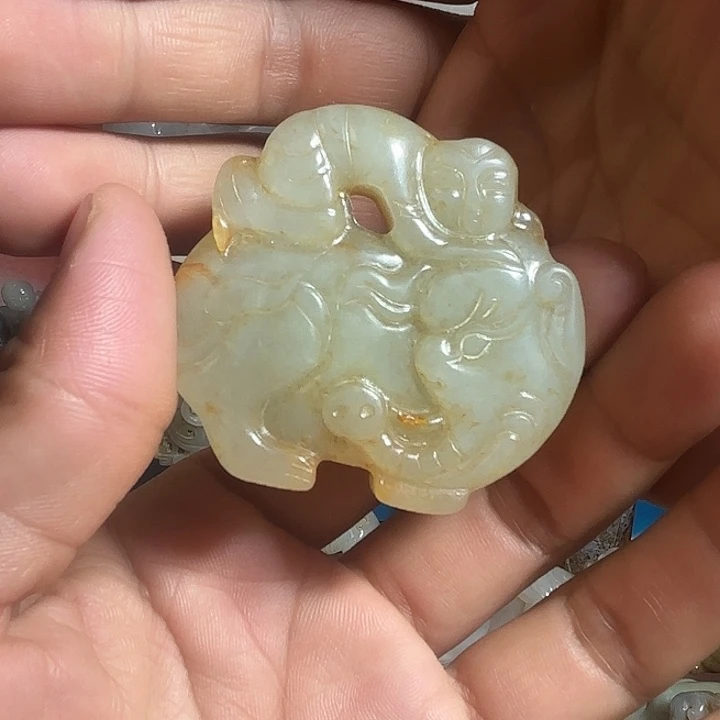 和田玉未镶嵌挂件