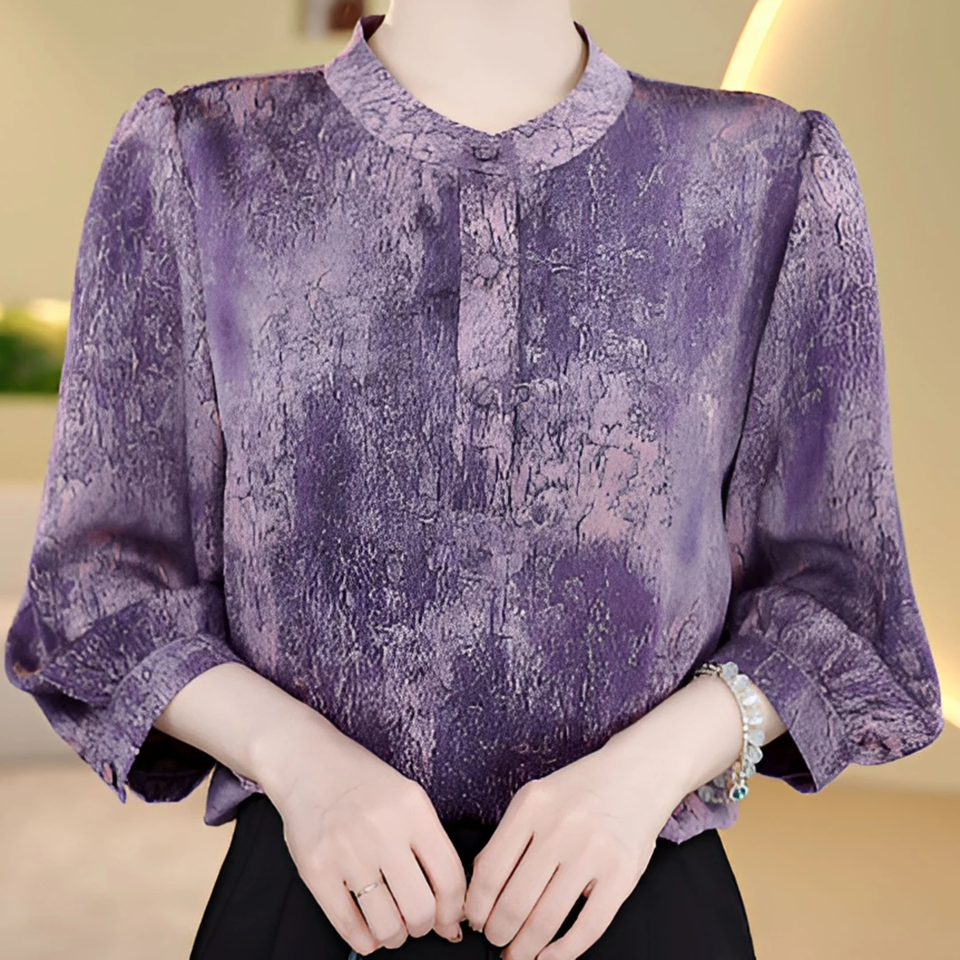 直播  2025新款气质高端大码新款小衫ZF-S005