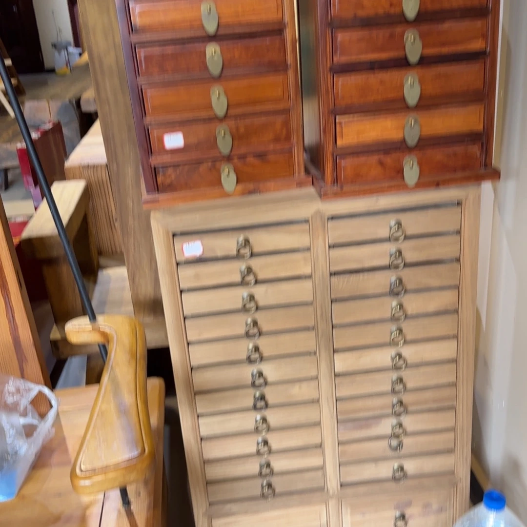 木茶柜子纯实木多抽屉