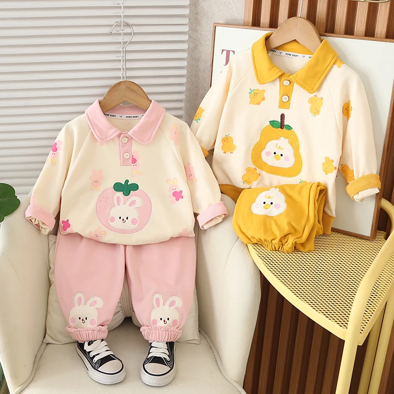 女童休闲套装2025新款洋气春秋季卫衣宝宝衣服儿童两件套春秋装潮