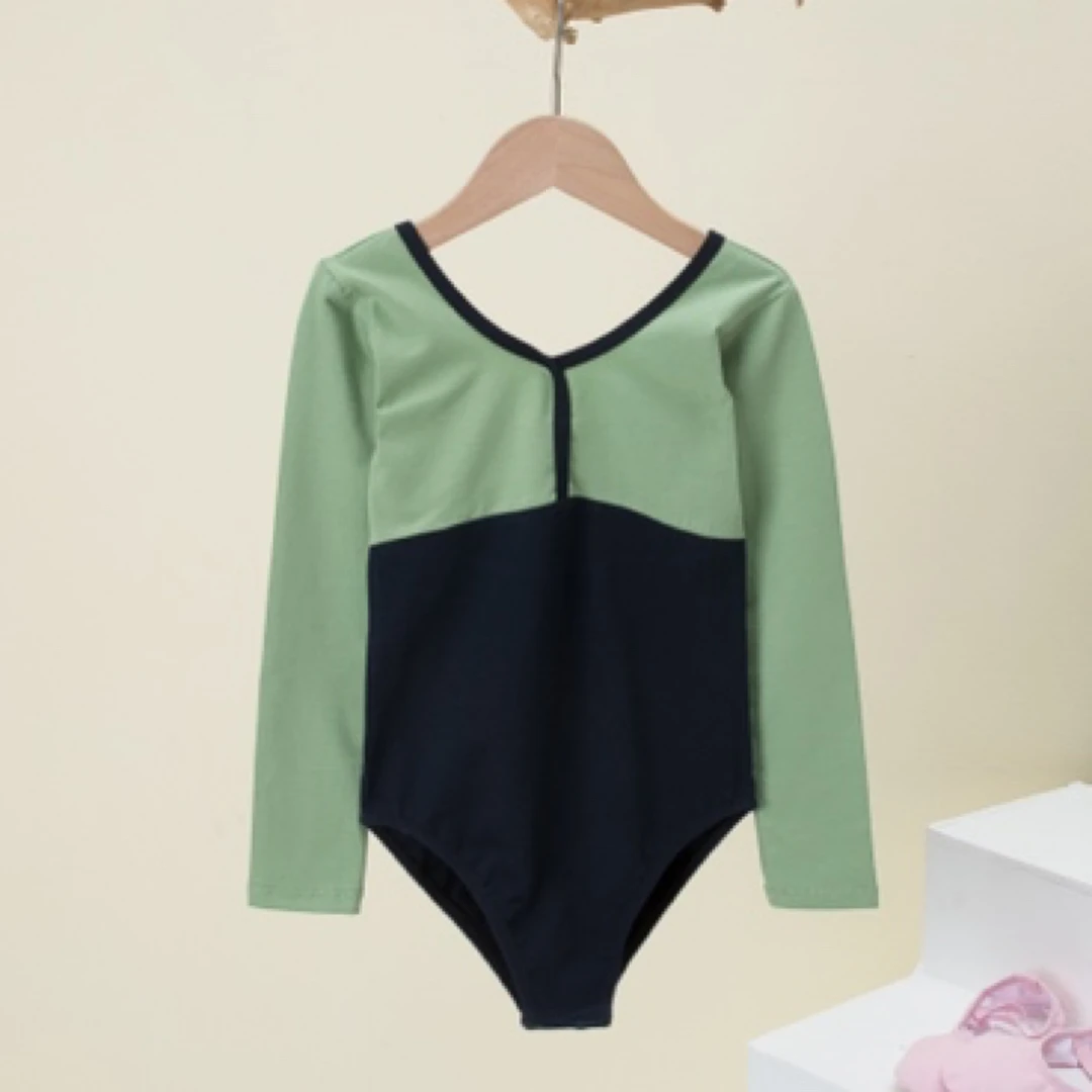 拼色长袖舞蹈服 春秋