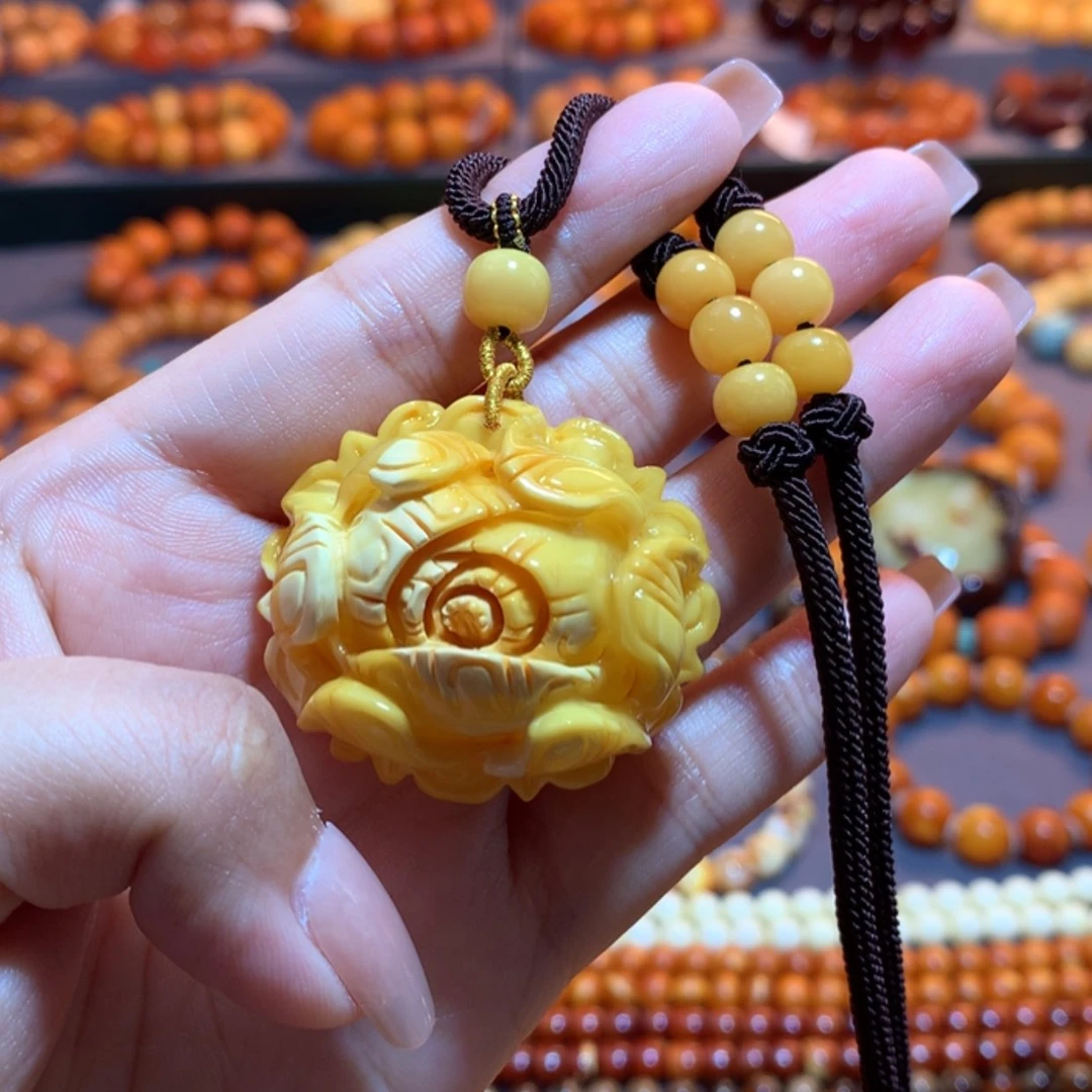 【闪购商品】蜜蜡吊坠(赠链)未镶嵌蜜蜡吊坠