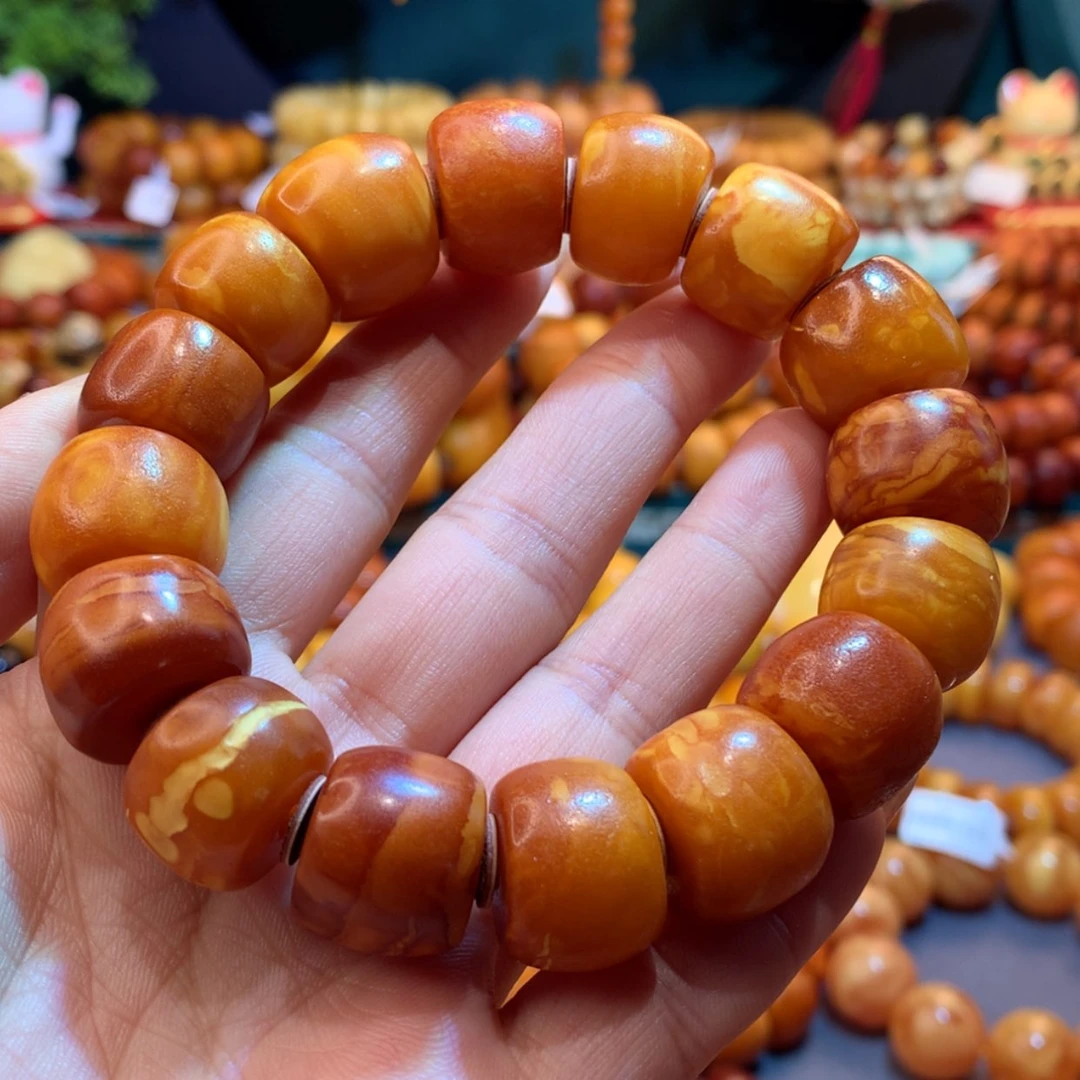 【闪购商品】蜜蜡手串未镶嵌伏*冬蜜蜡手串