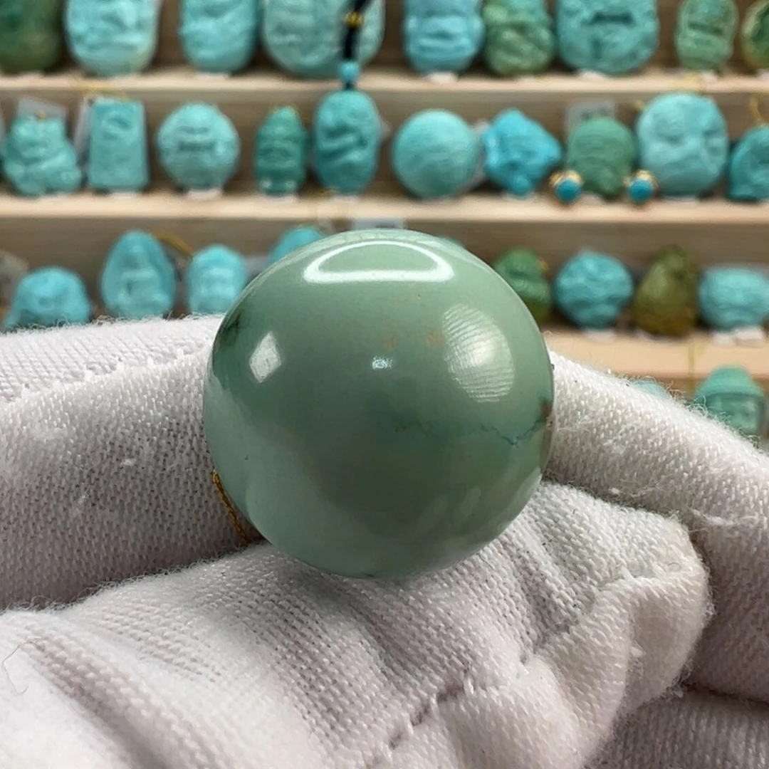 未镶嵌绿松石圆珠18mm