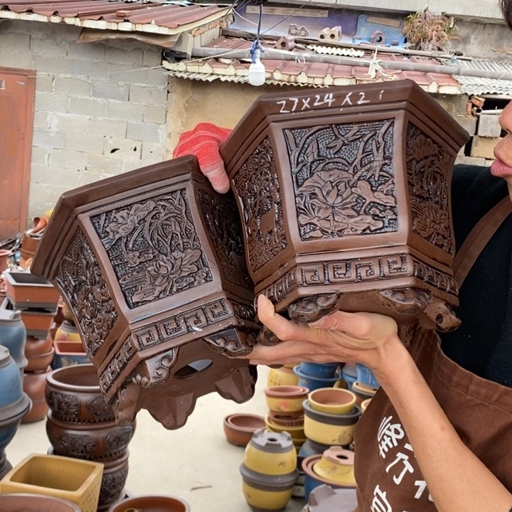 紫砂花盆紫砂的时候我