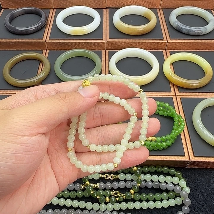 和田玉未镶嵌手链