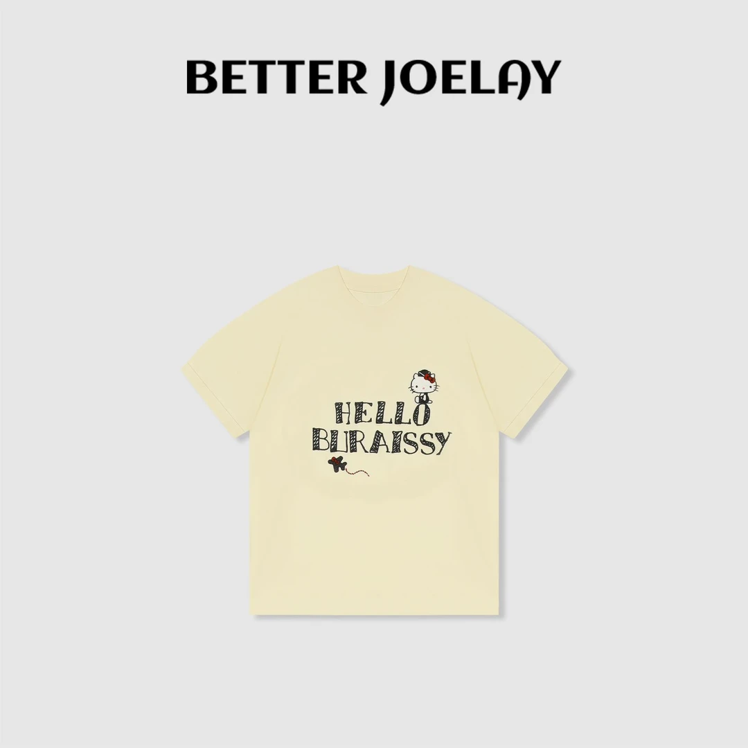 BETTER JOELAY -小版【凯蒂专辑】百搭时尚微宽松短袖T恤KH1991