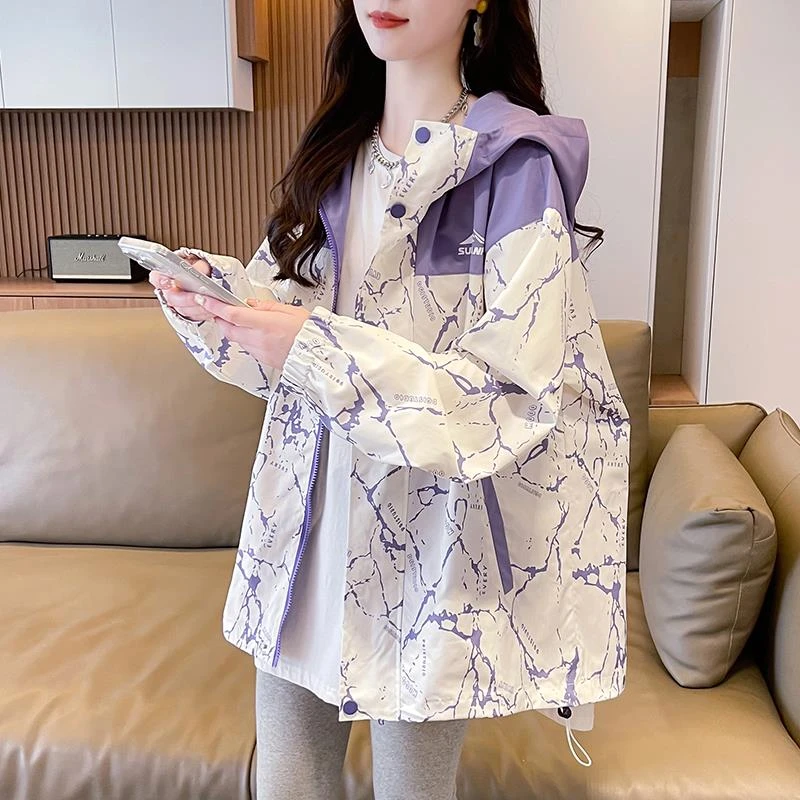 FAVMARTHA韩版外套少女春秋2025新款初中高中生女大童宽松百搭棒