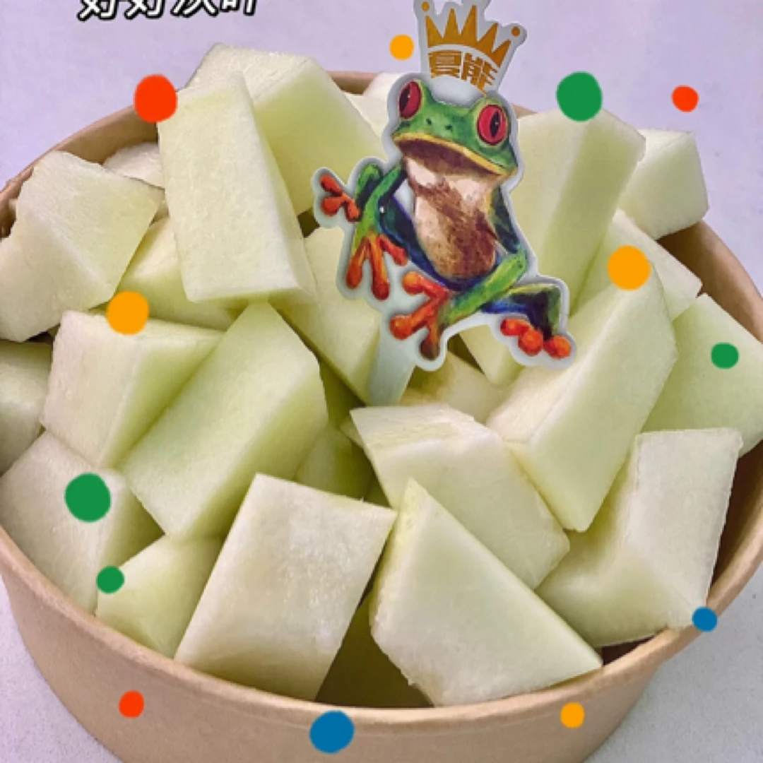 果切【青蛙王子蜜瓜】1枚切好