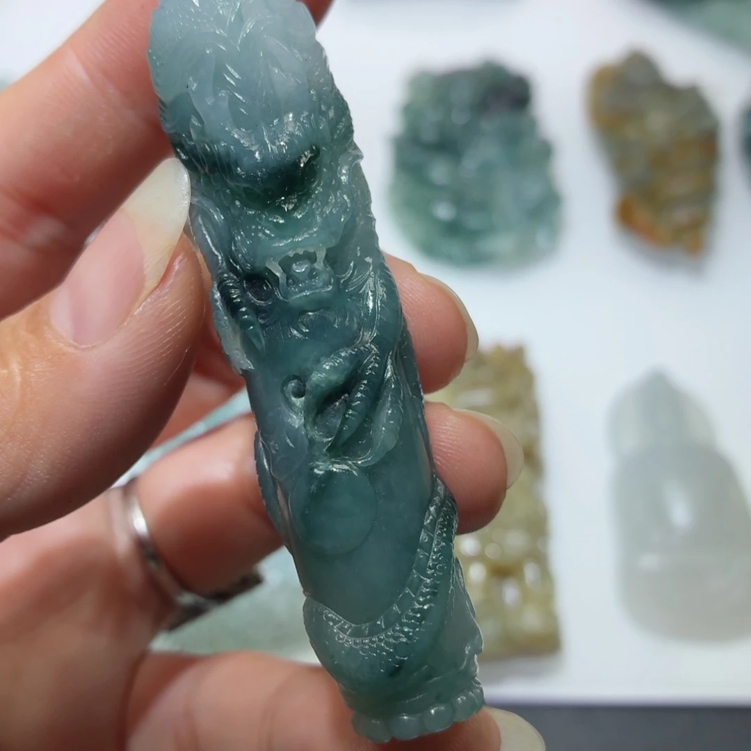 定制翡翠未镶嵌毛货