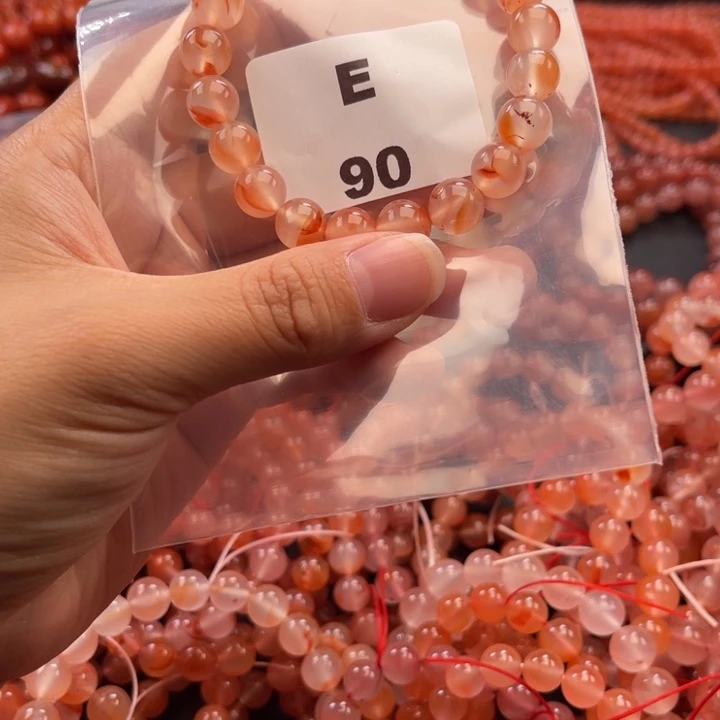 南红玛瑙未镶嵌多样性发货默认微瑕称重9mm