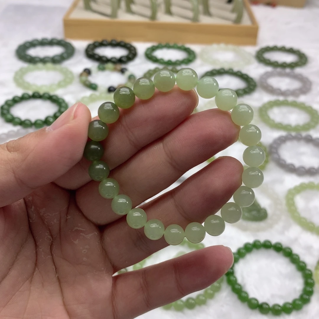 和田玉未镶嵌手串（渐变8）