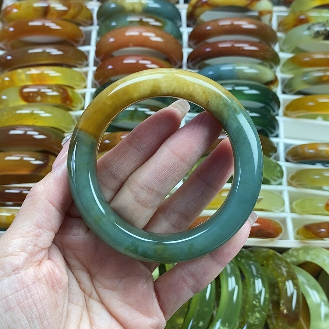 未镶嵌蛇纹石玉手镯58