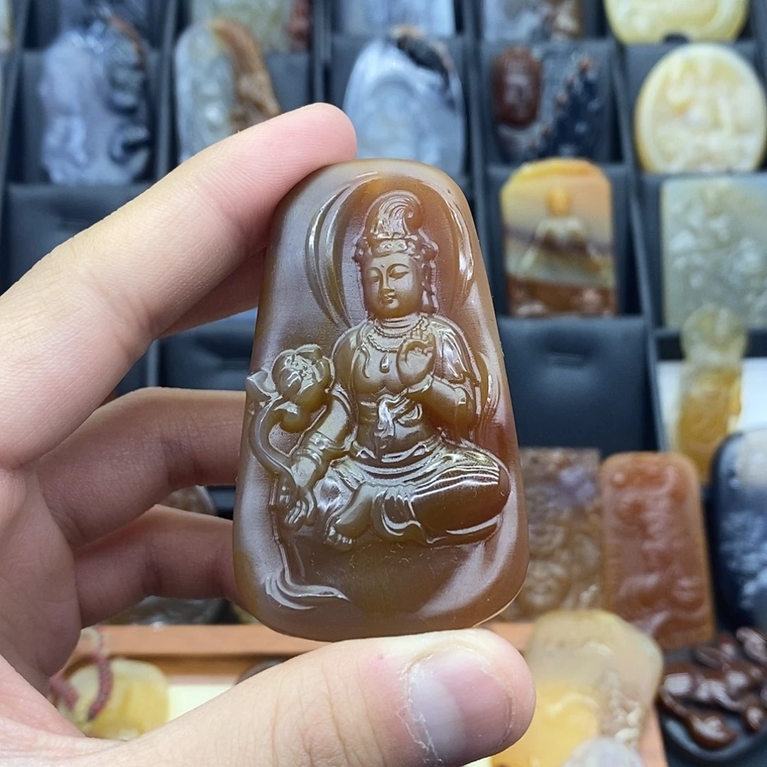 玛瑙/玉髓吊坠(赠链)未镶嵌用****1吊坠