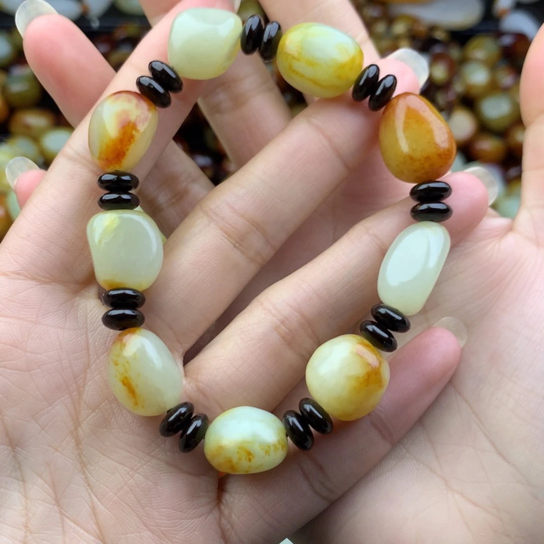 和田玉未镶嵌手链