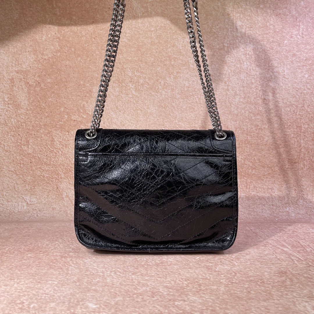 YY【黑】时尚百搭斜挎女包33083-1