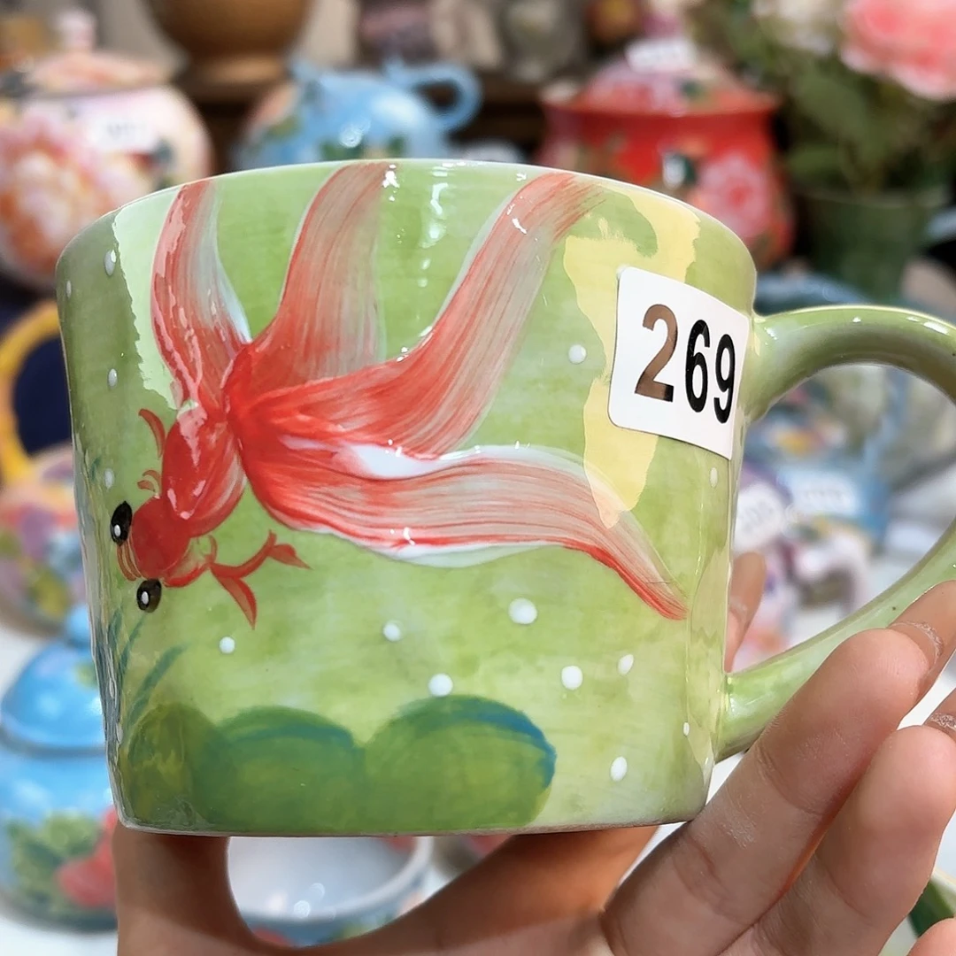 景德镇手绘高温釉下彩陶瓷茶具