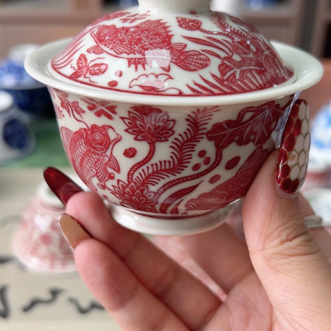 摆件王*鹅景德镇毛仔柴窑主人杯