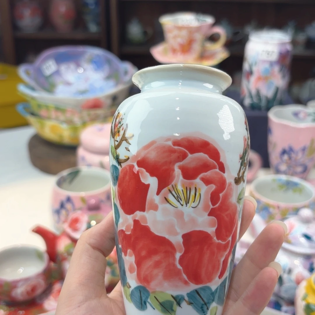 景德镇手绘高温釉下彩陶瓷茶具