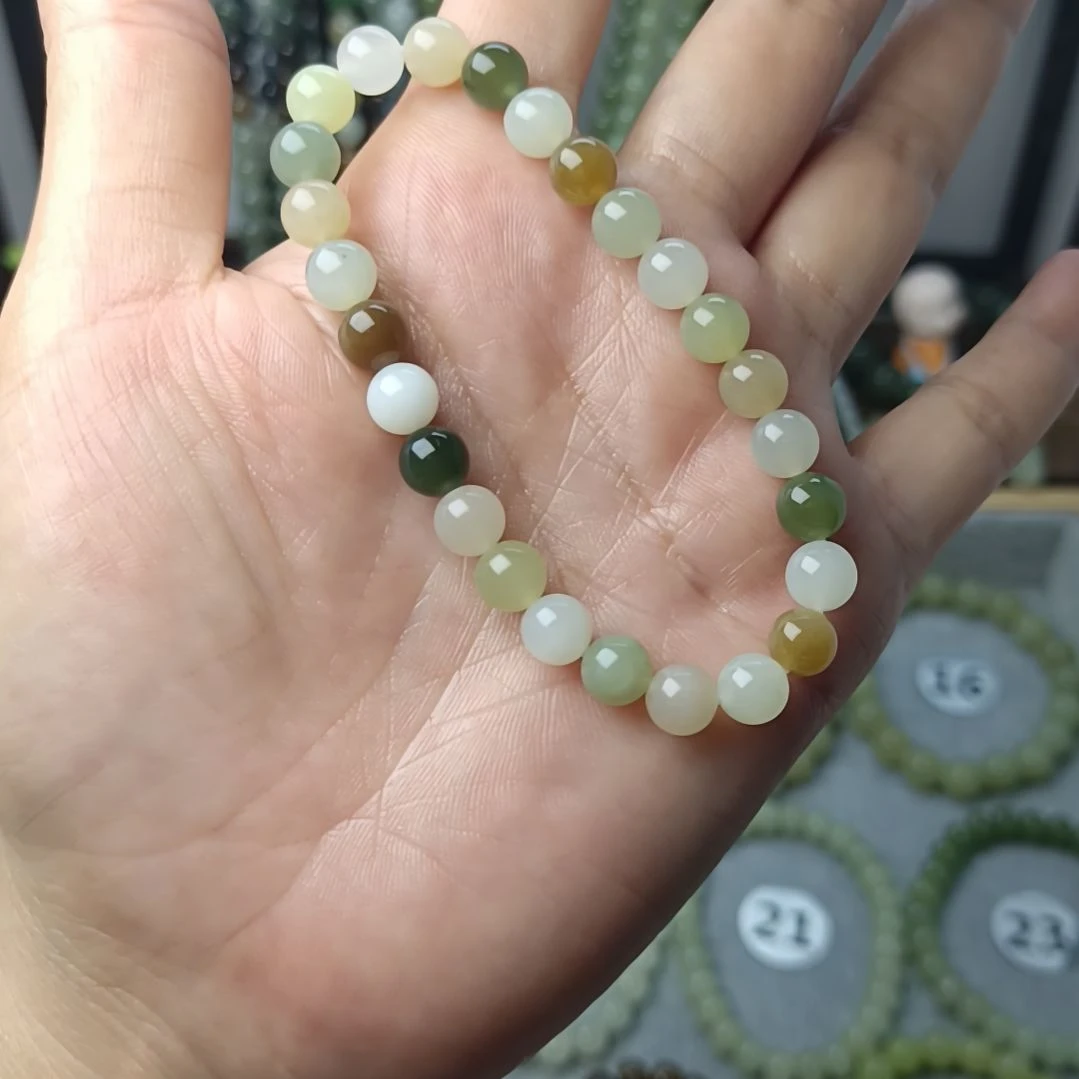 手链未镶嵌和田玉（糖玉）