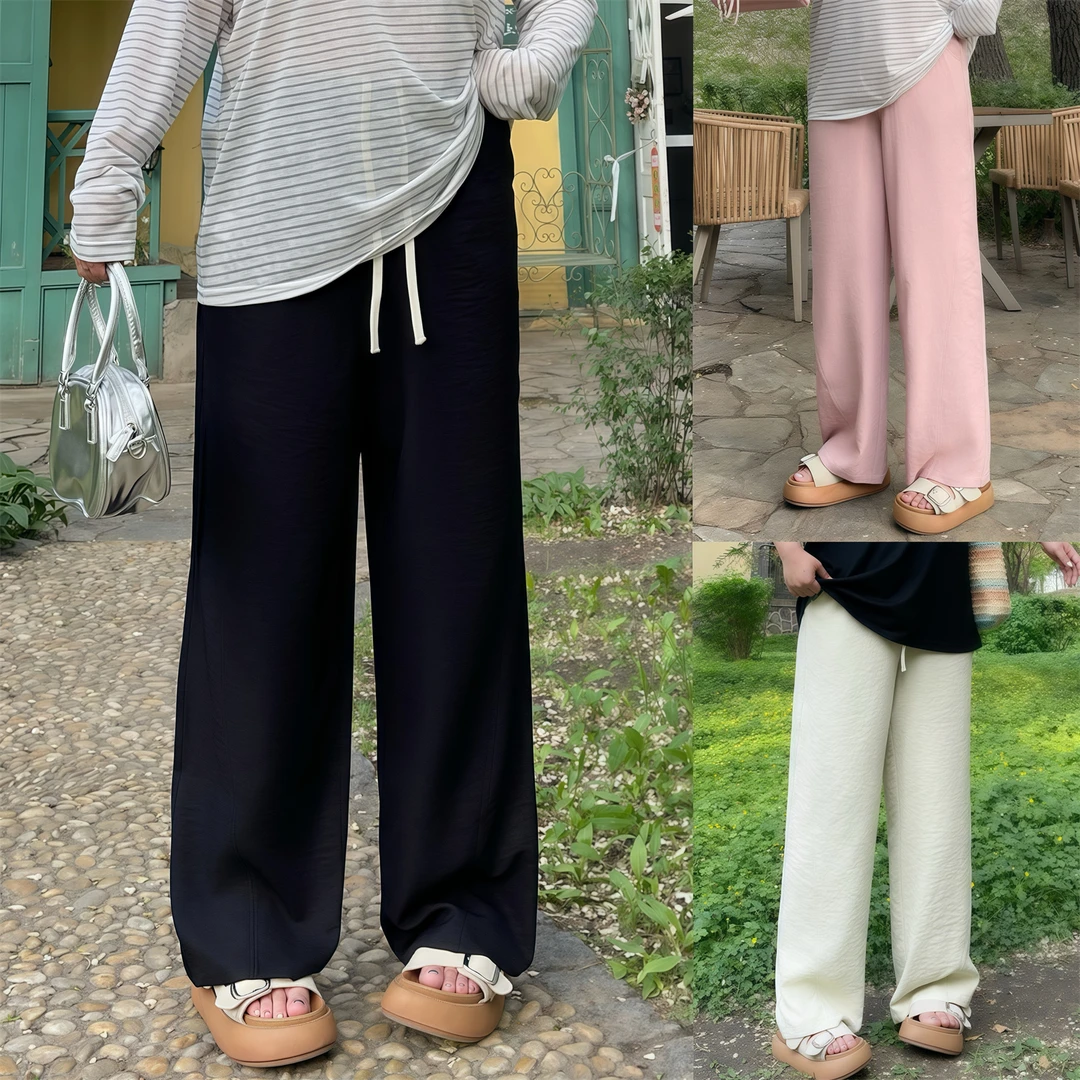 青柠浪花 / 夏款清爽垂感休闲香蕉裤15001花契大码200斤胖mm休闲