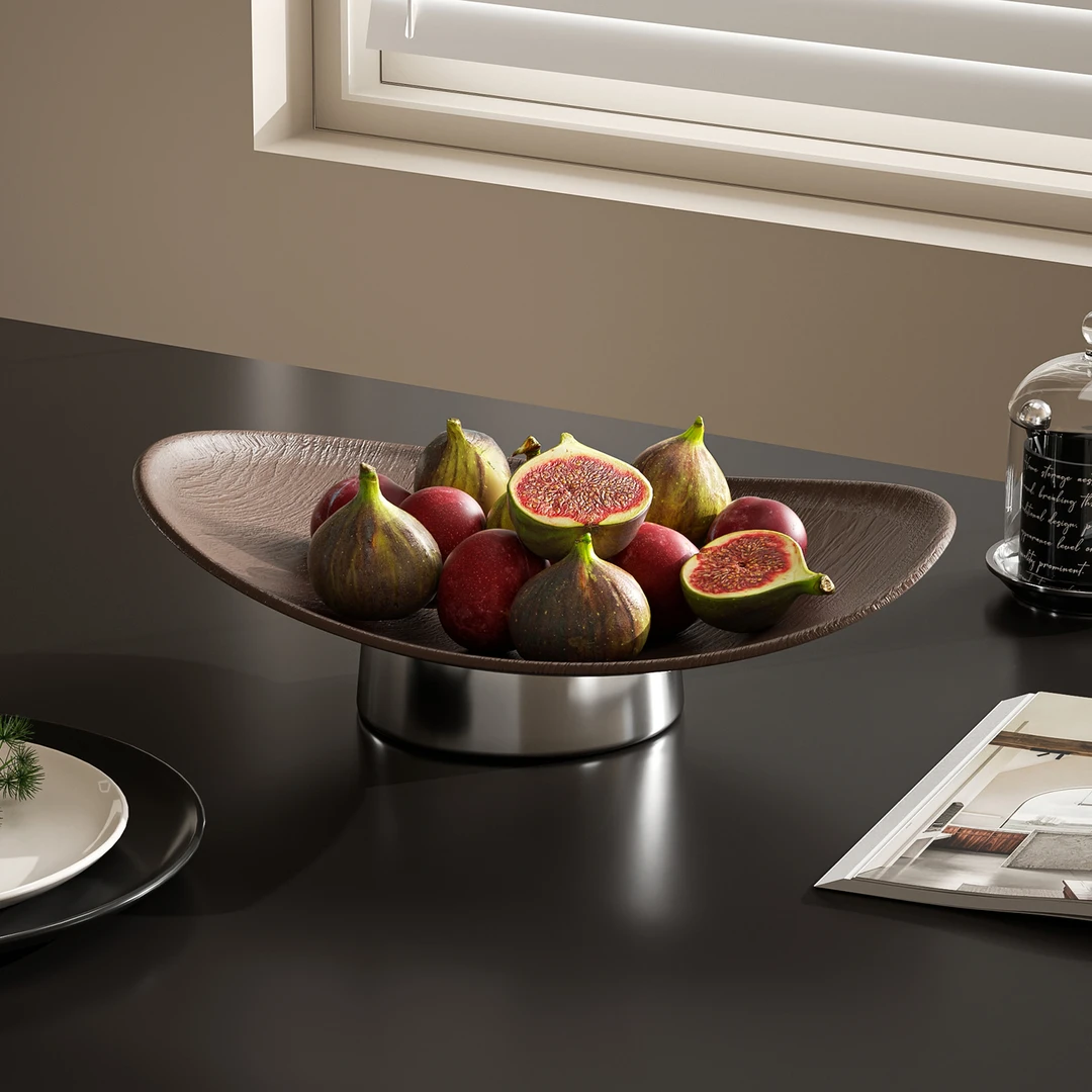 deHub水果盘2025新款客厅茶几家用高端高级精致轻奢零食干果盘