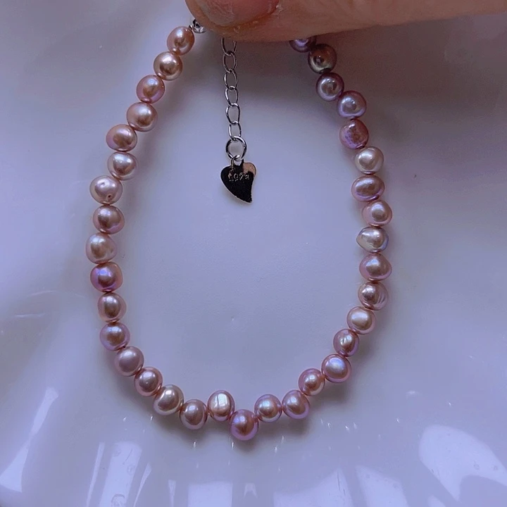 淡水珍珠手绳合金