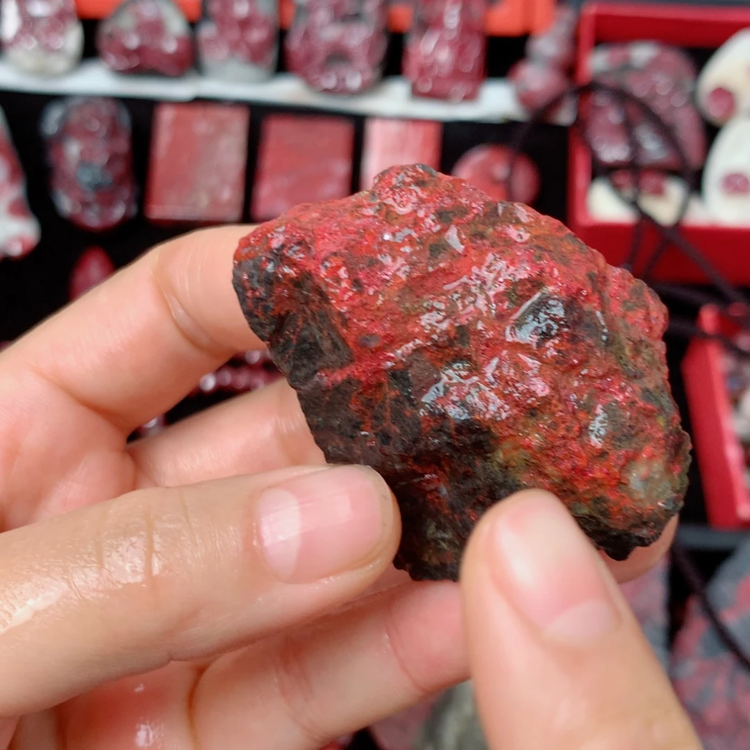 天然辰砂天然毛石