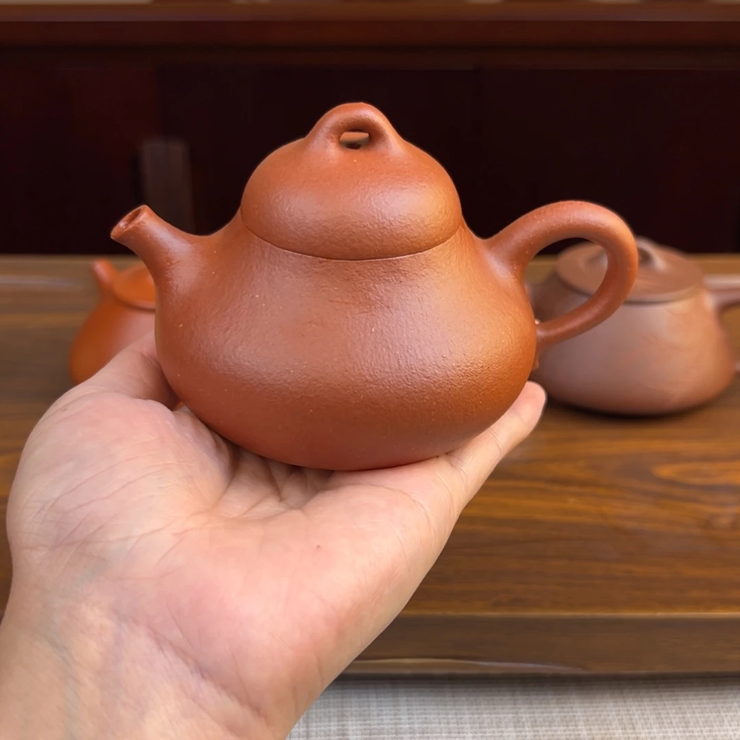 紫砂茶壶红降坡容源170cc
