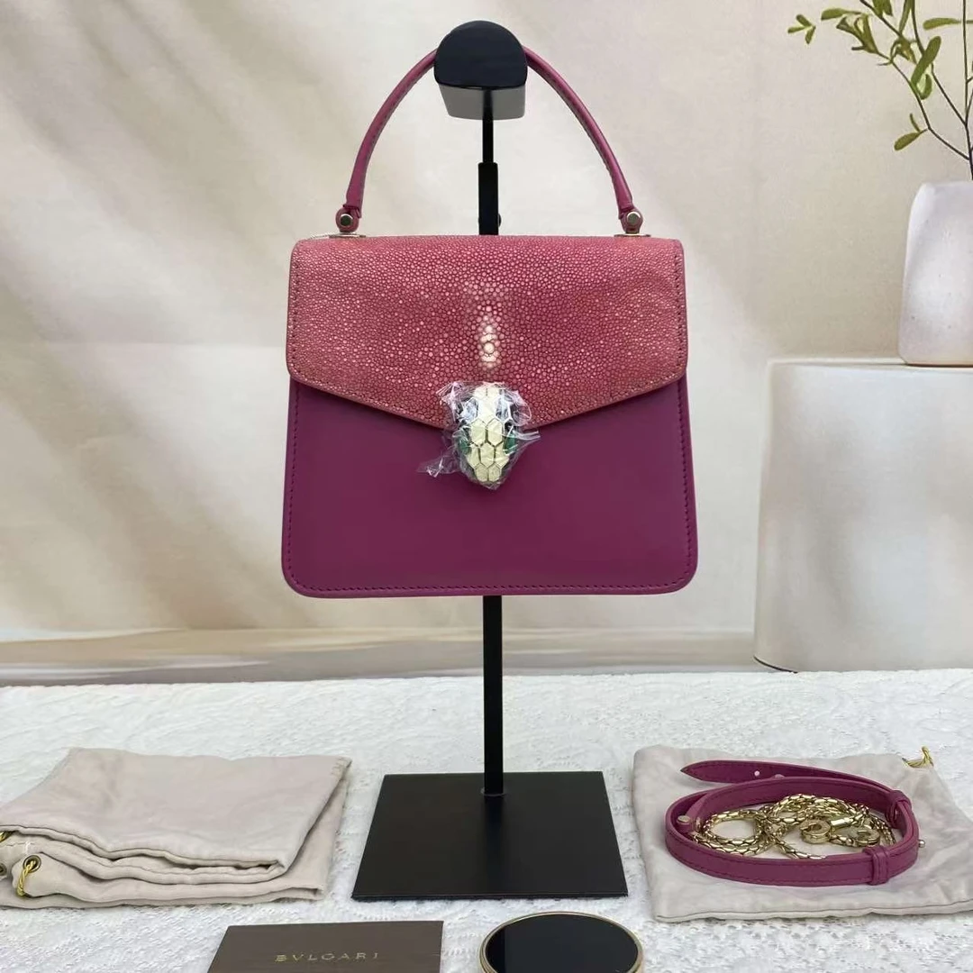 95新 BVLGARI/宝格丽 宝格丽红色风琴1097/二奢包包