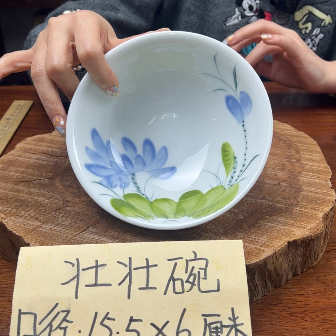 瓷片景德镇陶瓷手工手绘制作