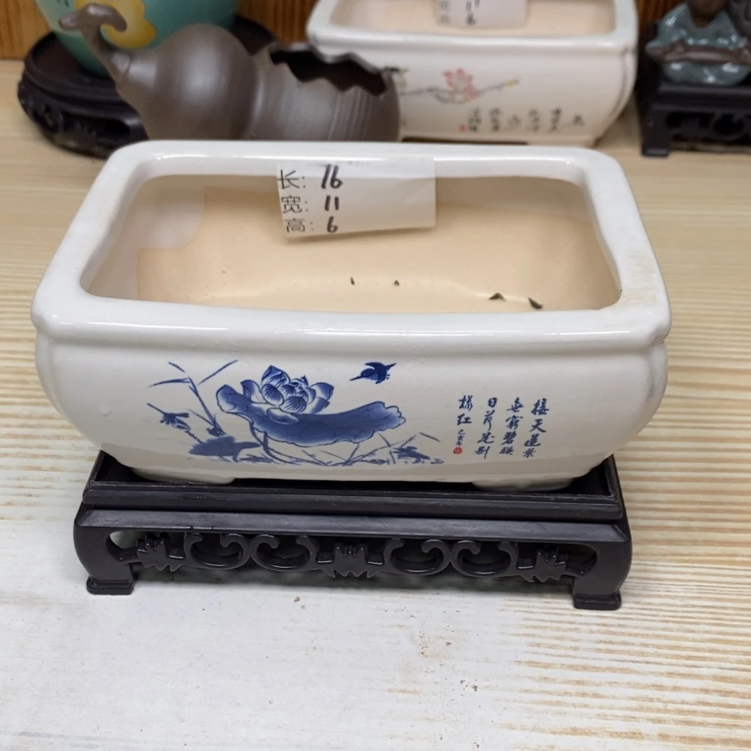 紫砂陶瓷花盆浮力