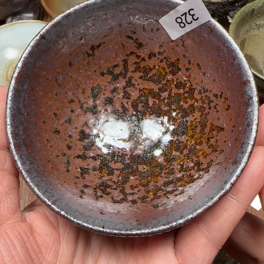 周***儿柴烧建盏茶盏茶杯328
