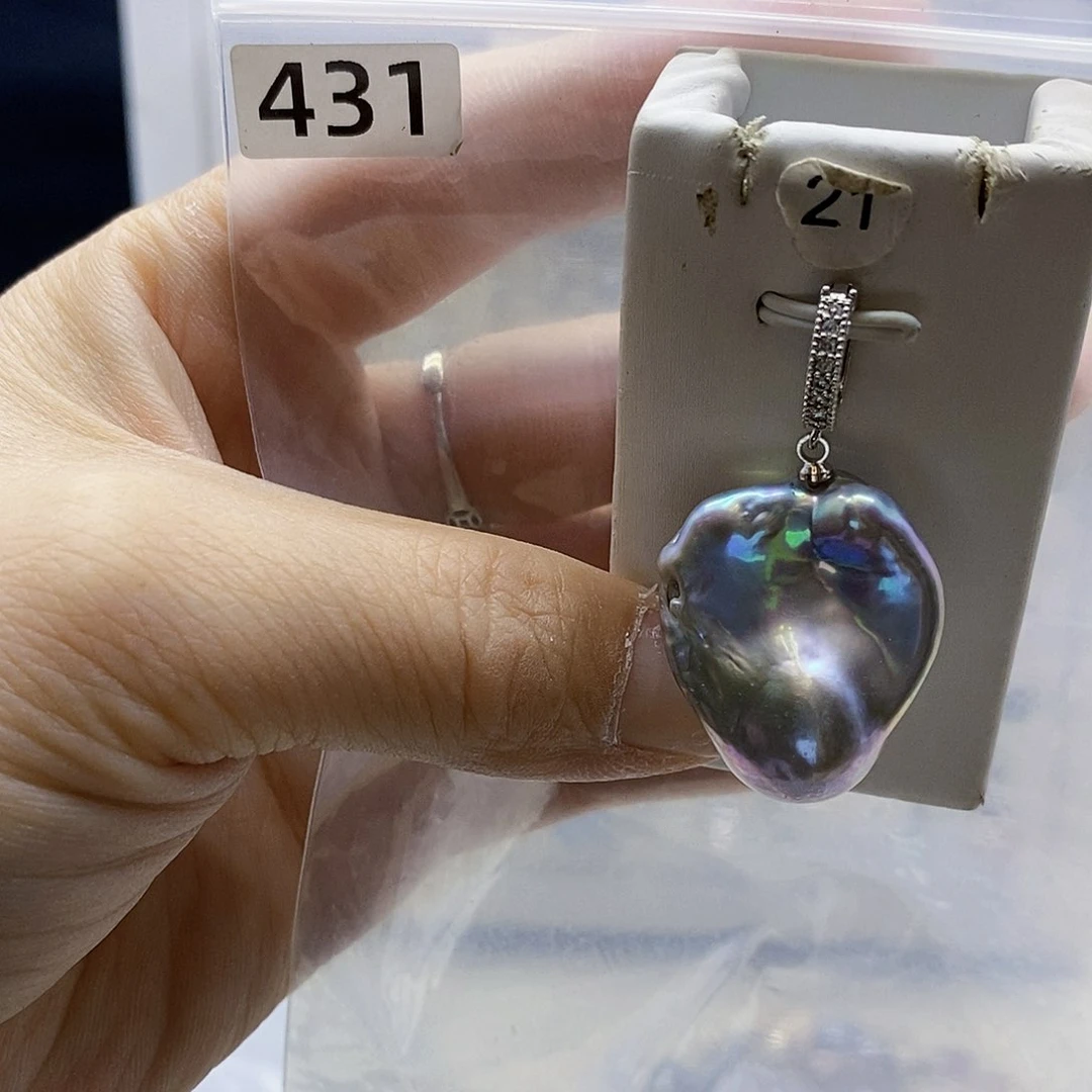 颈饰合金淡水珍珠