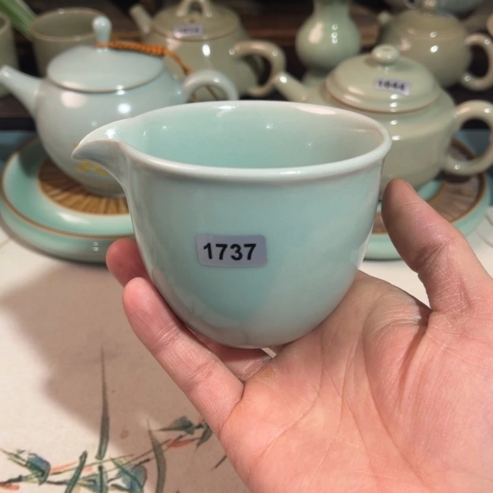 杯子瓷1737 青鸾汝瓷汝州发货