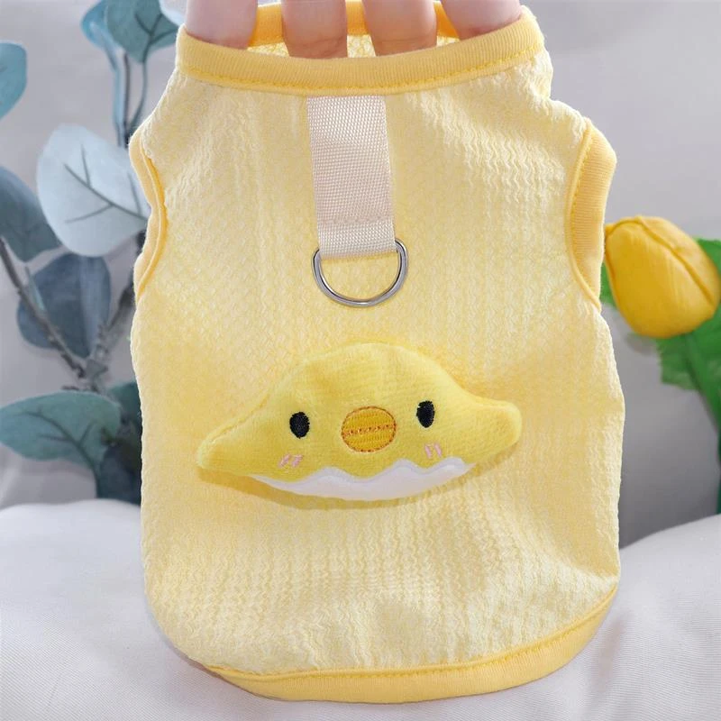 狗狗猫咪衣服春秋款防掉毛泰迪比熊小型犬雪纳瑞博美小狗狗背心