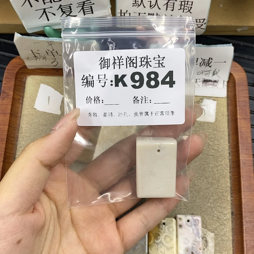 硅化珊瑚（珊瑚玉）未镶嵌颈饰腿***九