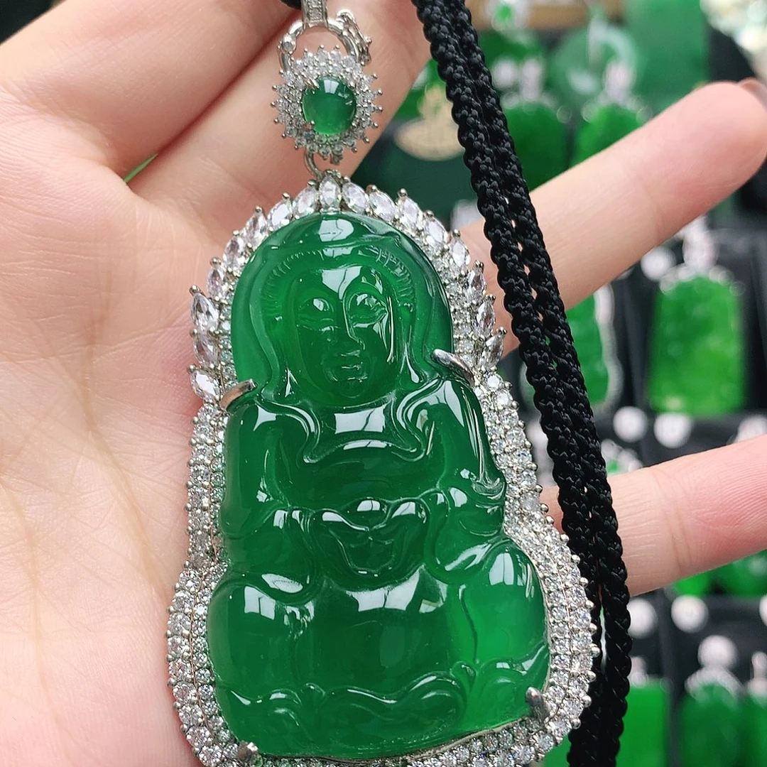 玛瑙/玉髓合金吊坠
