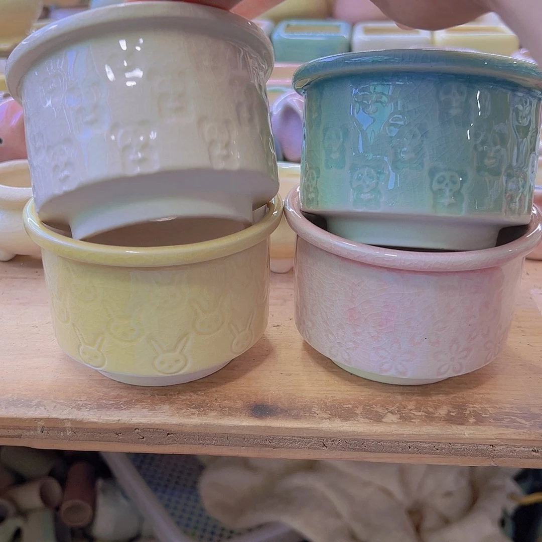 陶瓷花盆当场满12包邮